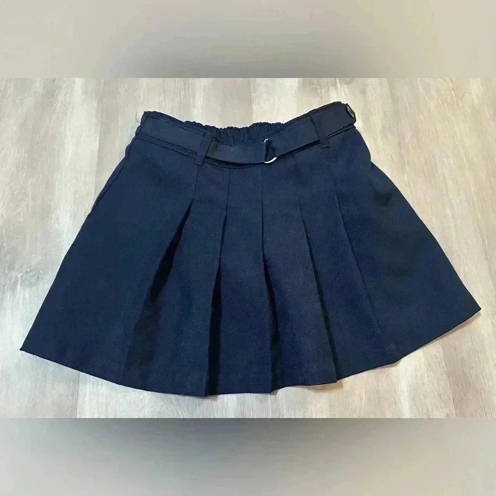 School Uniform Scooter skirt set of 2 navy blue - girls size 4-6T
